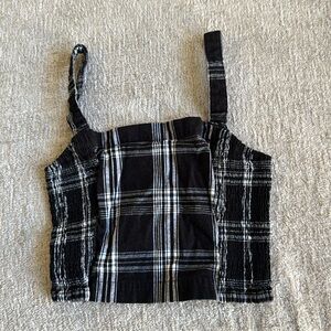 Hollister crop top plaid